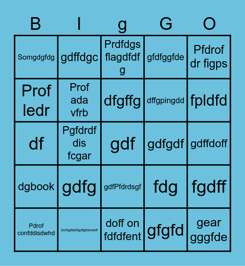 dfsdfsd Bingo Card