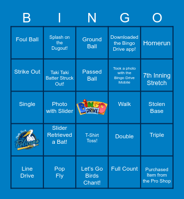 Pelicans Bingo Presented by Bingo Drive! Bingo Card