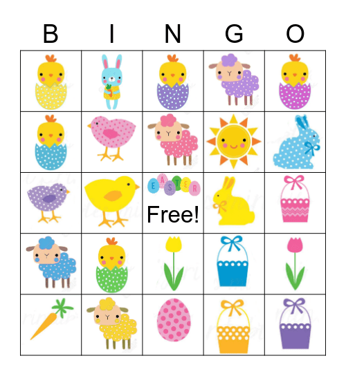 EASTER BINGO Card