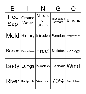 Video Bingo Card