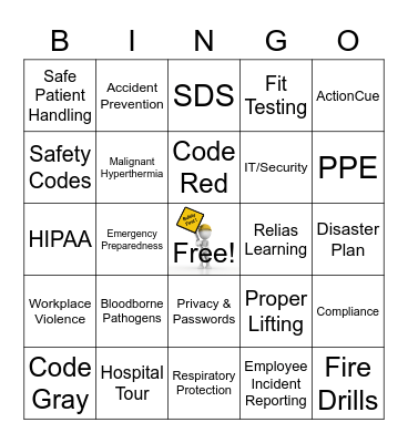 2022 Safety Fair Bingo Card