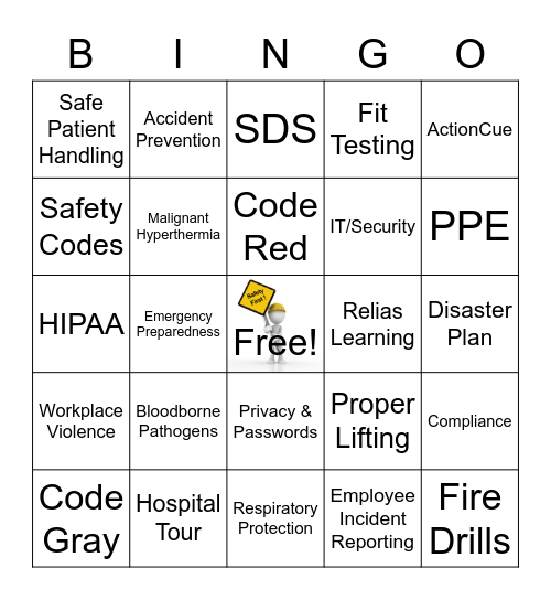 2022 Safety Fair Bingo Card