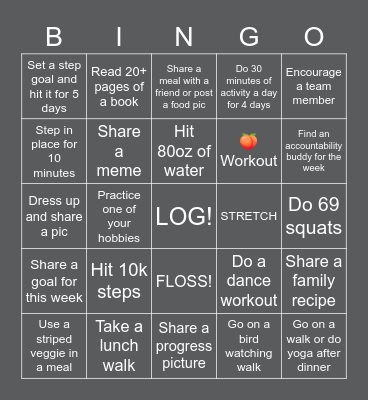 GARTER SNAKE WEEK Bingo Card