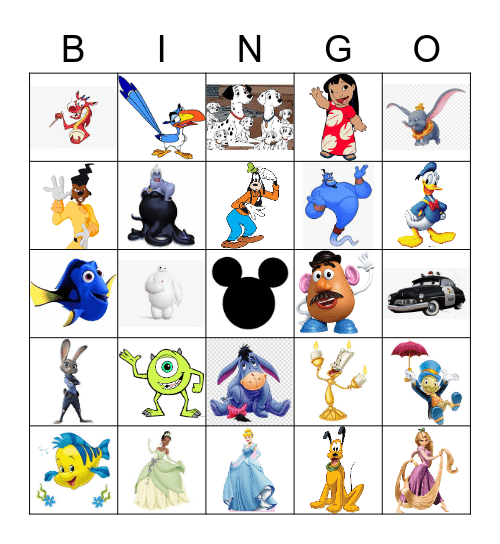 Disney Bingo Card