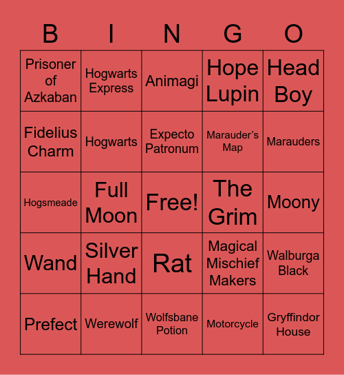 FFS LH❤ Bingo Card