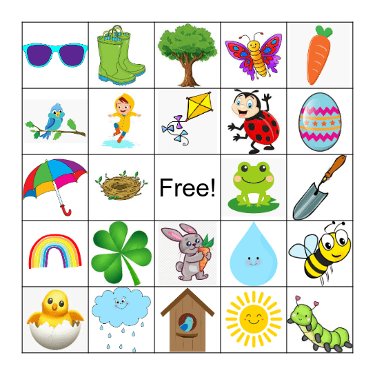 Spring Bingo Card