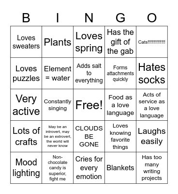 Reka Bingo Card