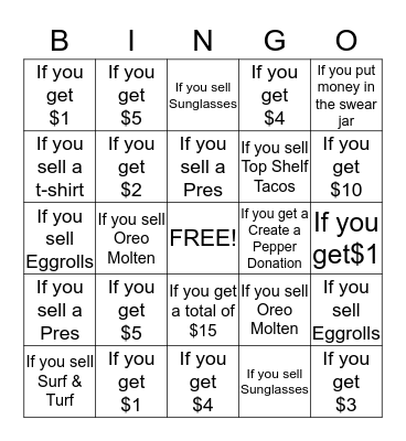 St. Jude Bingo Card