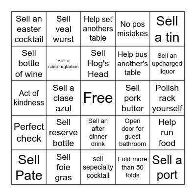 Microsoft Word  Bingo Card