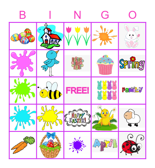 Easter Bingo Card