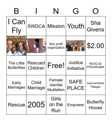I CAN FLY Bingo Card