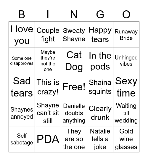 LIB Life! Bingo Card