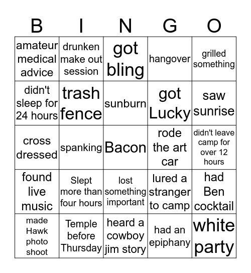 11:11 Bingo Card