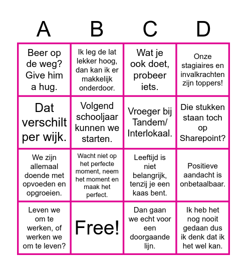 Bingo Card