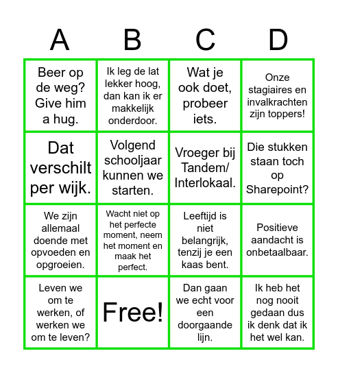 Bingo Card