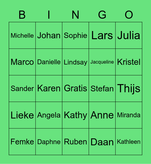 Sach Bezorg Bingo Card