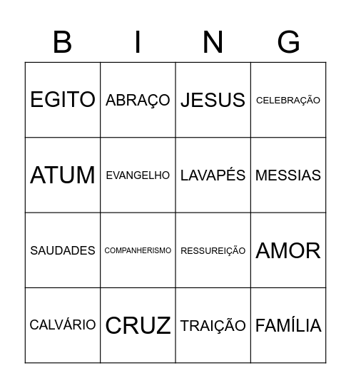 EJA PADRE JOSIMO Bingo Card