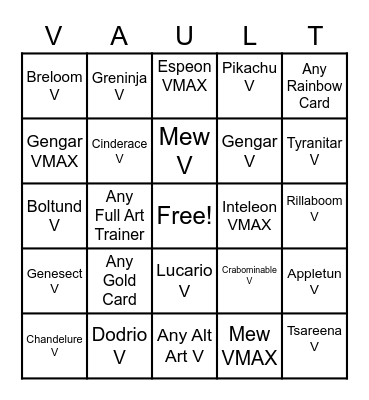 FUSION STRIKE BINGO Card