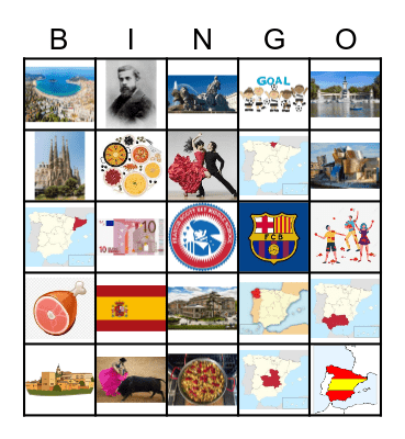 La cultura de Espana Bingo Card