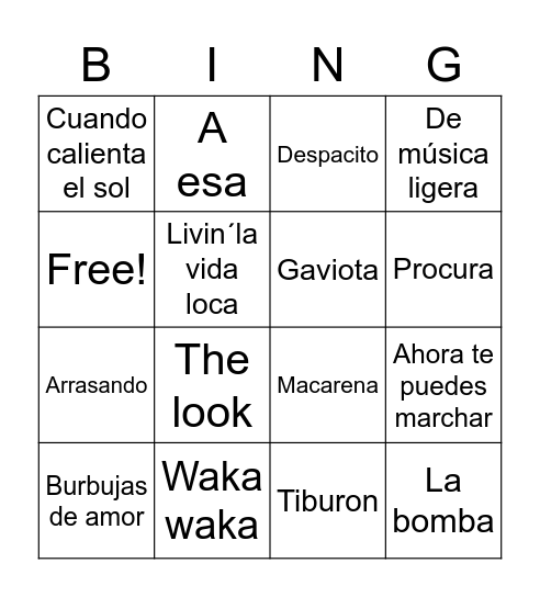 Cumple Rosana Bingo Card