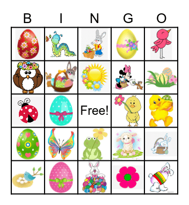 Easter Bingo Card