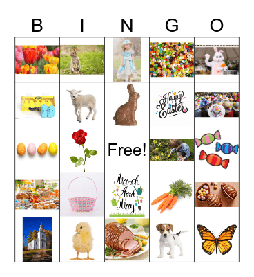 Easter Bingo Card