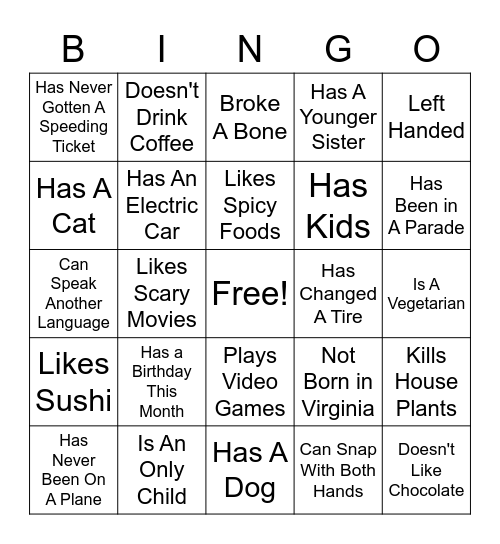 Find the MSR Bingo Card