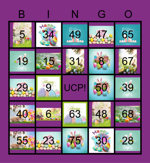 HAPPY EASTER Bingo Card