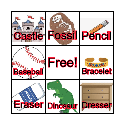 Articulation: /s/ medial position Bingo Card