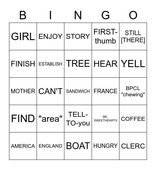 Unit 6 (6.1-6.12 Bingo Card