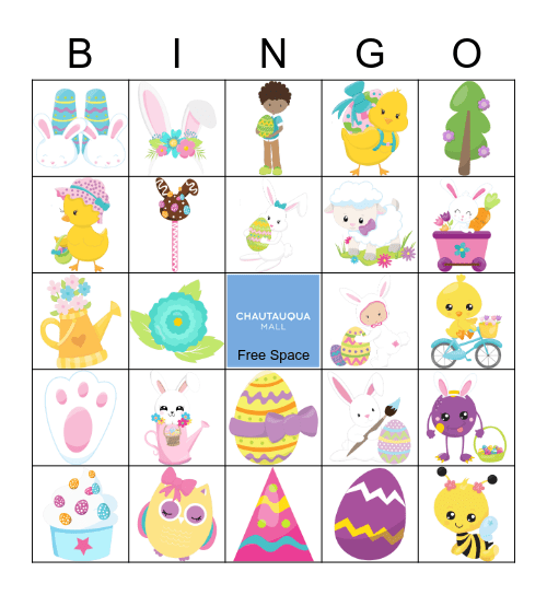 CHAUTAUQUA MALL EASTER BINGO Card