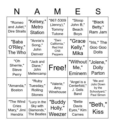 Bingo Card
