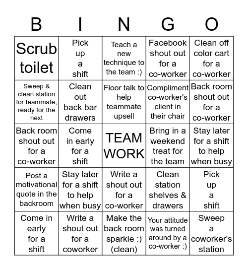 Put your initials in the box you do, let's black this out together!! Bingo Card