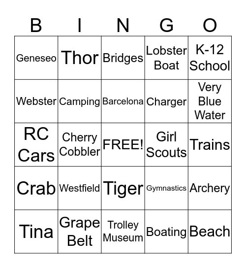 About Mrs. C Bingo Card