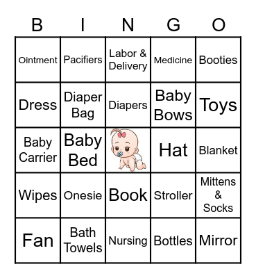 Baby Babbini Bingo! Bingo Card