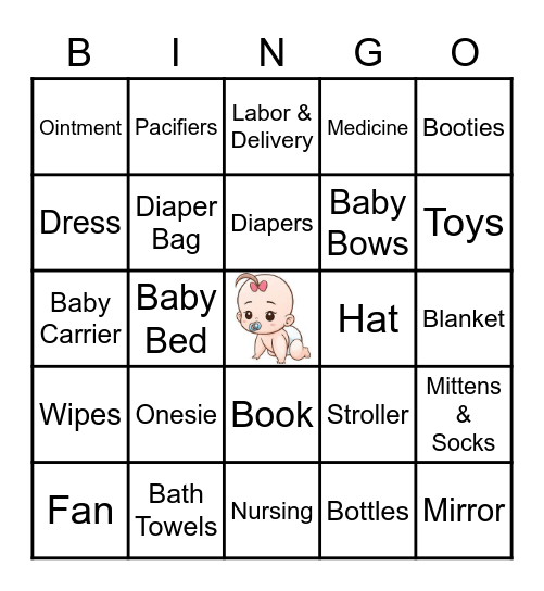 Baby Babbini Bingo! Bingo Card