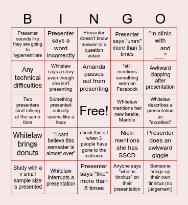 ~SPECIAL EDITION~ Bingo Card