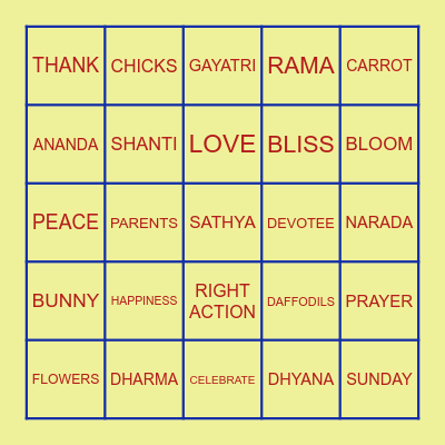 Easter1 Bingo Card