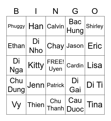 COVID FamiLE Fiesta! Bingo Card