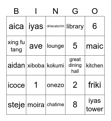 BILAL SIRIL Bingo Card