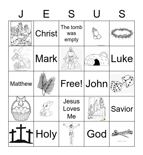 He is Risen Bingo Card