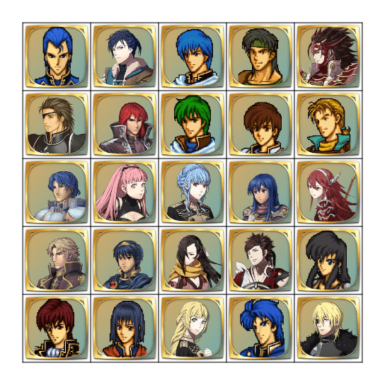 Fav characters Bingo Card