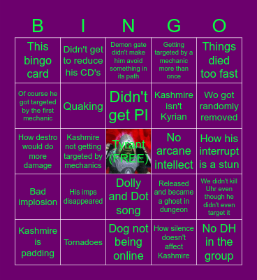 Soul complains about... Bingo Card
