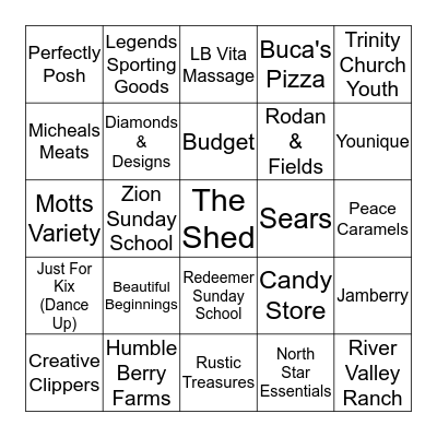 BACK TO BACK BLACKOUT Bingo Card