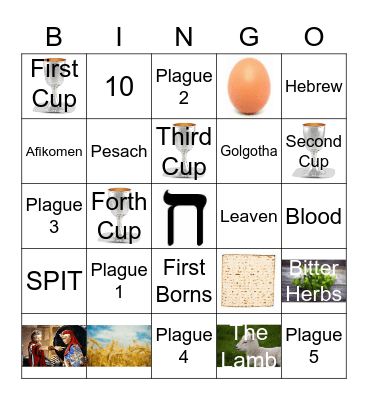 Pesach Bingo Card