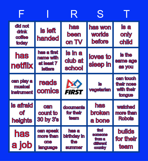 FIND SOMEONE WHO... Bingo Card