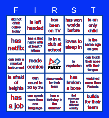 FIND SOMEONE WHO... Bingo Card