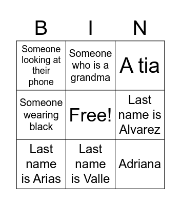 EASTER 2022 Bingo Card