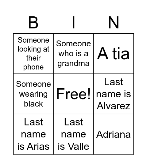 EASTER 2022 Bingo Card