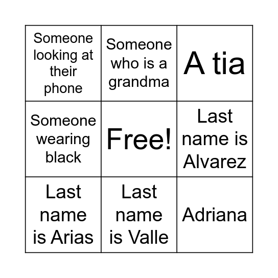 EASTER 2022 Bingo Card